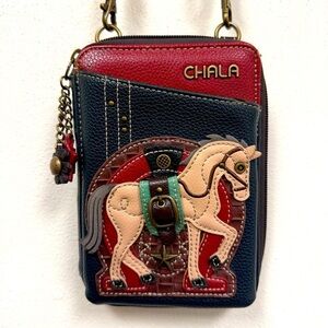 Chala Handbag Horse Wallet Crossbody Handbag Convertible Strap Cowgirl Western